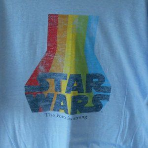 Star Wars Rainbow The Force is Strong T-Shirt 2XL